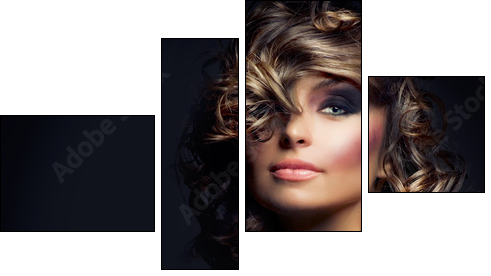 Fashion Beauty Portrait. Sexy Girl - Four-piece canvas, Fortyk