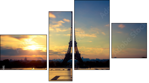 Tour Eiffel Paris France - Four-piece canvas, Fortyk