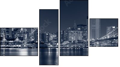 Manhattan, New York City. - Four-piece canvas, Fortyk