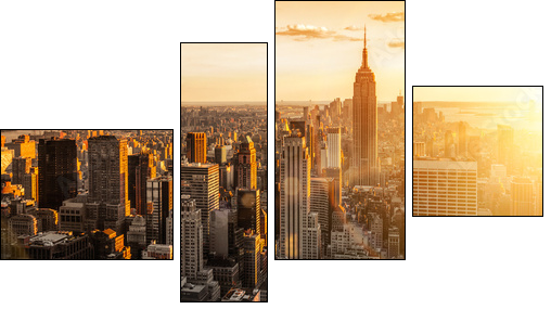 New York - Four-piece canvas, Fortyk