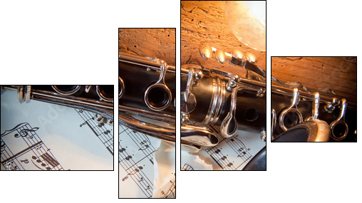 clarinetto con spartito - Four-piece canvas, Fortyk