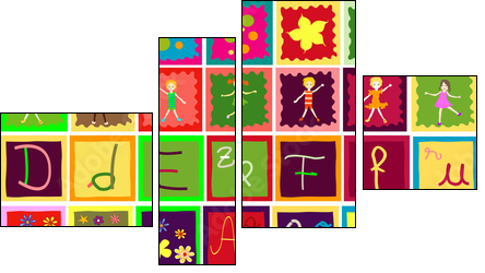 abstract design - Four-piece canvas, Fortyk