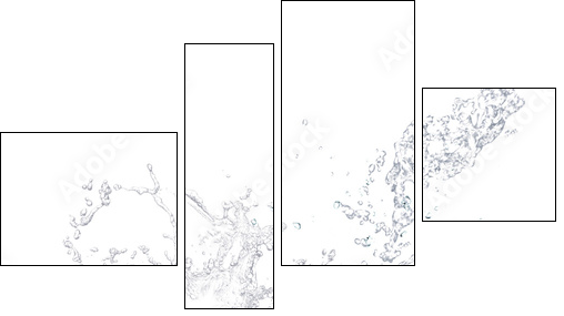 fragole splash - Four-piece canvas, Fortyk