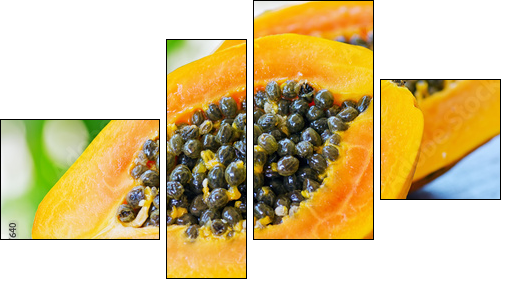 papaya - Four-piece canvas, Fortyk