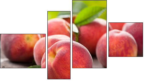 fresh peaches - Four-piece canvas, Fortyk
