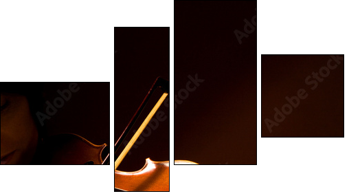 violoniste - Four-piece canvas, Fortyk