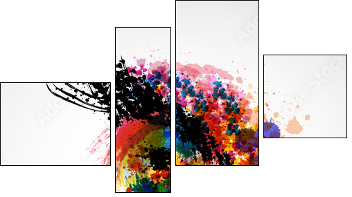 logo design - Four-piece canvas, Fortyk