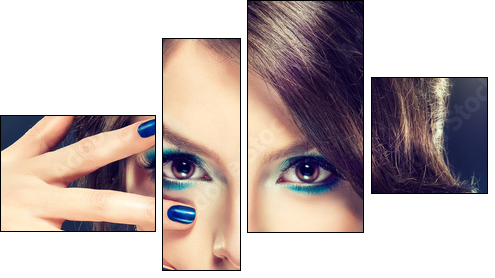 Fashion  Girl Portrait - Four-piece canvas, Fortyk