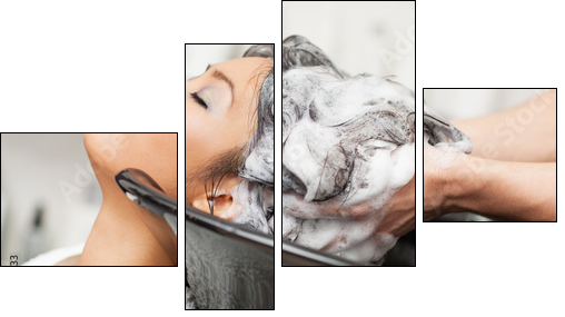 Hair Washing - Four-piece canvas, Fortyk