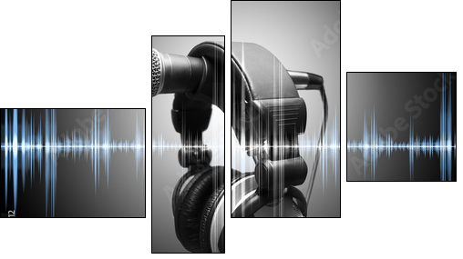 concepto de musica y grabacion en estudio - Four-piece canvas, Fortyk