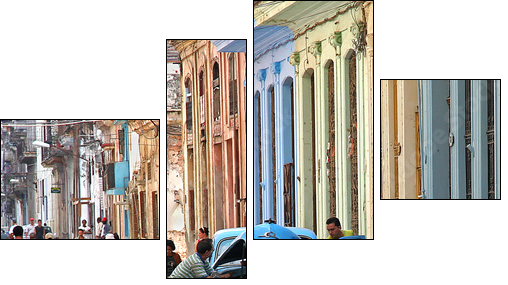 stalled in havana - Four-piece canvas, Fortyk