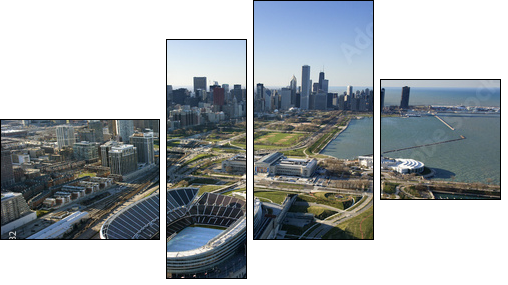 Chicago, Illinois. - Four-piece canvas, Fortyk