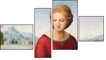 Madonna of the Meadow by Raphael (1505) - Four-piece canvas, Fortyk