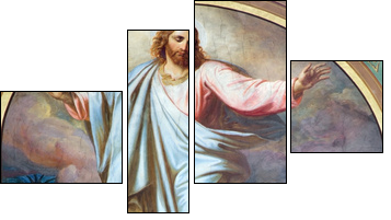 Vienna -  Fresco of Ascension of the Lord - Four-piece canvas, Fortyk