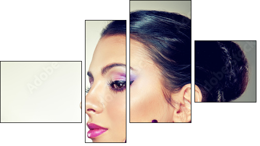 Beauty Portrait - Four-piece canvas, Fortyk