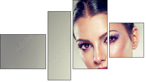 Portrait of a stylish girl - Four-piece canvas, Fortyk