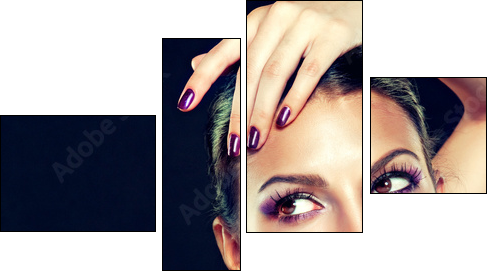 Beauty Portrait - Four-piece canvas, Fortyk