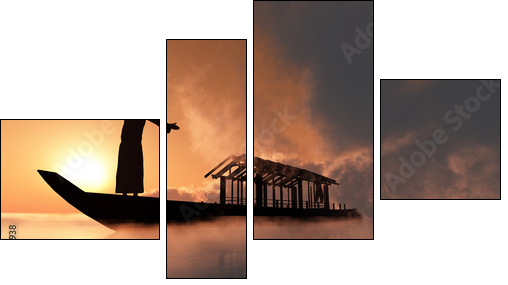 The priest. - Four-piece canvas, Fortyk