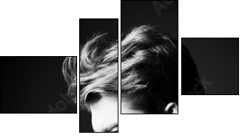 deep reverie - Four-piece canvas, Fortyk