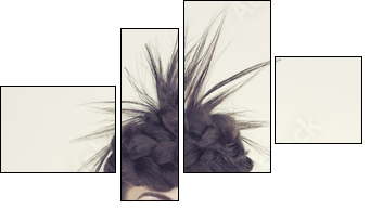 Beautiful woman - Four-piece canvas, Fortyk