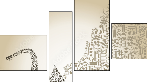 Saxophone5 - Four-piece canvas, Fortyk