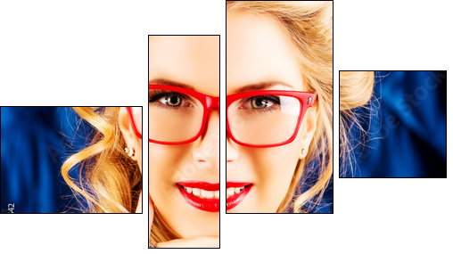 closeup retro - Four-piece canvas, Fortyk