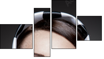 gorgeous caucasian brunette - Four-piece canvas, Fortyk