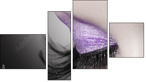 Beautiful woman eye close up - Four-piece canvas, Fortyk