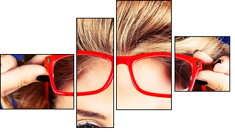 red kiss - Four-piece canvas, Fortyk