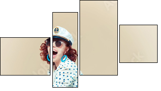 Pin-up girl. American style - Four-piece canvas, Fortyk