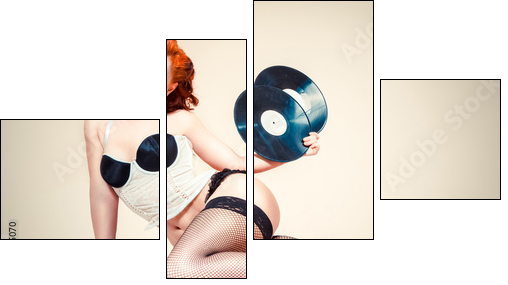 Pin-up girl. American style - Four-piece canvas, Fortyk