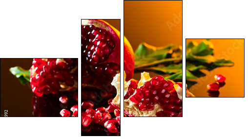 pomegranate - Four-piece canvas, Fortyk