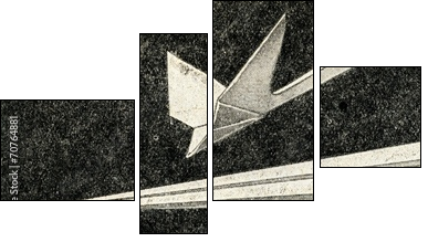 Paper airplanes - Four-piece canvas, Fortyk