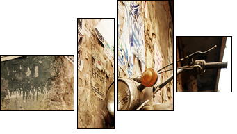 Old bike - Four-piece canvas, Fortyk