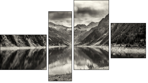 wooden bench - Four-piece canvas, Fortyk