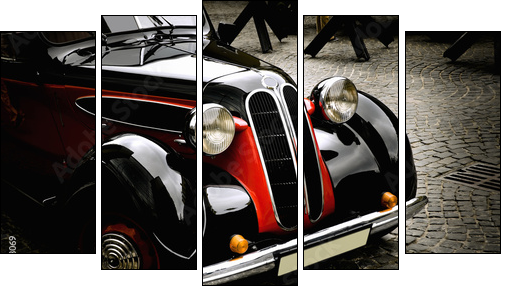 vintage car - Five-piece canvas, Pentaptych