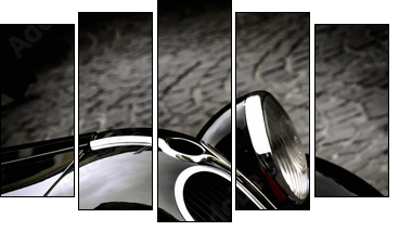 vintage car - Five-piece canvas, Pentaptych