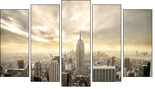 manhattan - Five-piece canvas, Pentaptych