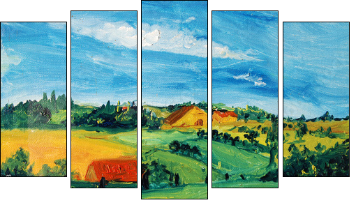 ittre4 - Five-piece canvas, Pentaptych