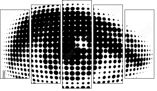 new vision of human eyes - Five-piece canvas, Pentaptych