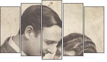 innamorati - Five-piece canvas, Pentaptych