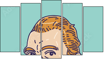 Vincent van Gogh (1853 – 1890) was a Dutch post-impressionist painter who is among the most famous and influential figures in the history of Western art. - Five-piece canvas, Pentaptych