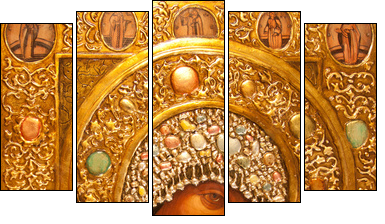 orthodox icon - Five-piece canvas, Pentaptych