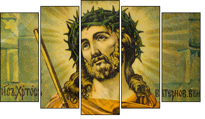 Icon - Five-piece canvas, Pentaptych