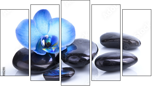 Relaxation et Bien-Ãªtre - Five-piece canvas, Pentaptych