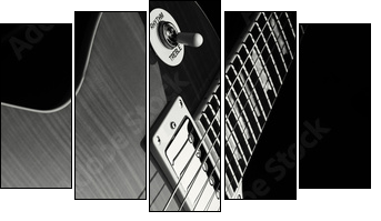 E Gitarre - Five-piece canvas, Pentaptych