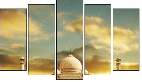 Taj Mahal palace - Five-piece canvas, Pentaptych