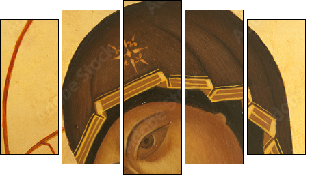 orthodox icon - Five-piece canvas, Pentaptych