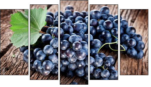 Grapes - Five-piece canvas, Pentaptych