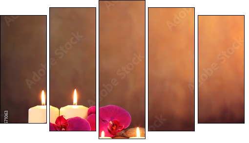 Zen concept - Five-piece canvas, Pentaptych